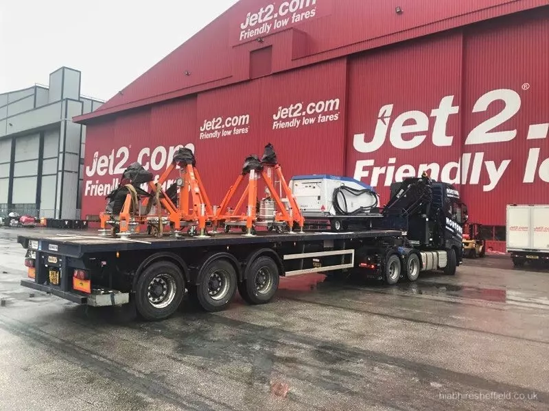 Transporting equipment from Manchester to Leeds Bradford Airport